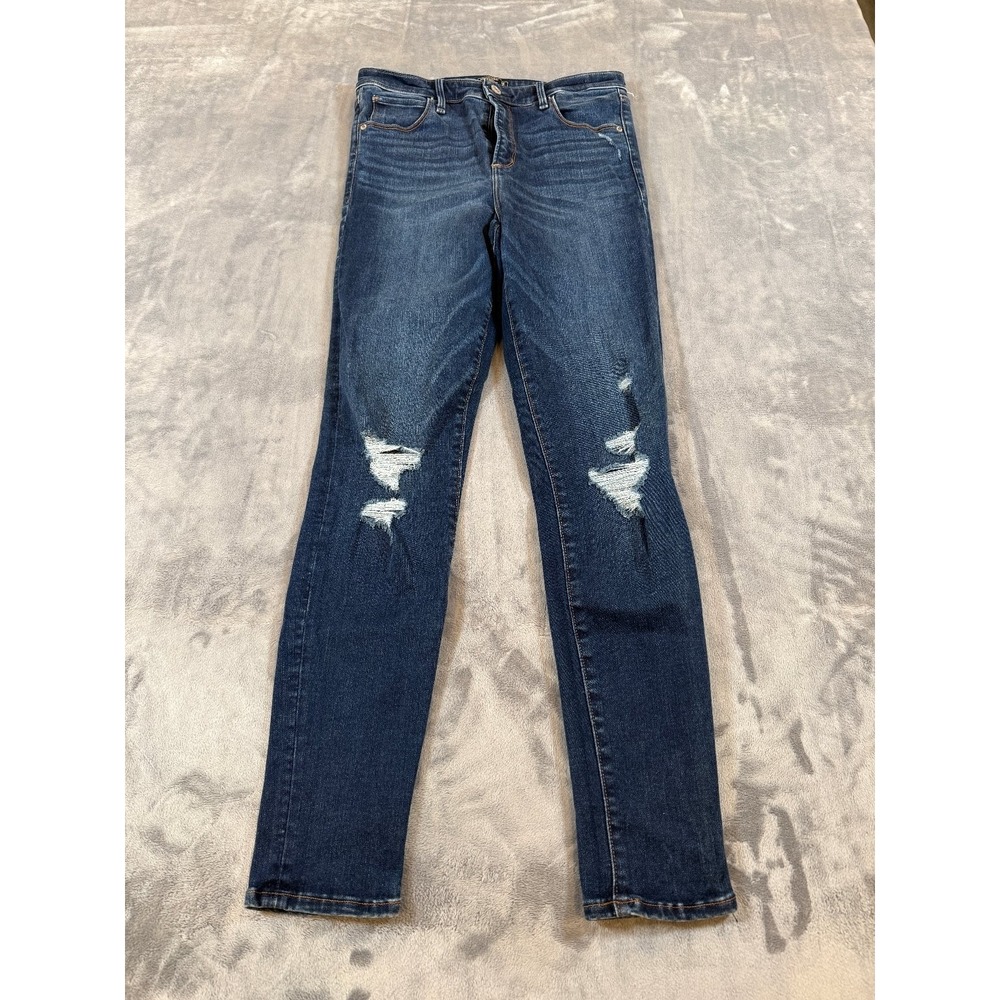 Abercrombie & Fitch Women's 29 8R Simone High Rise Super Skinny Distressed Jeans